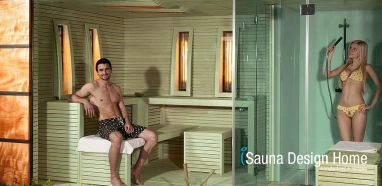 Infrared sauna and Finnish sauna in one