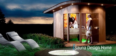 Classic style outdoor sauna