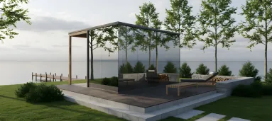 Mirror Glass Sauna