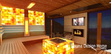 Sauna house with combinet sauna pleasures