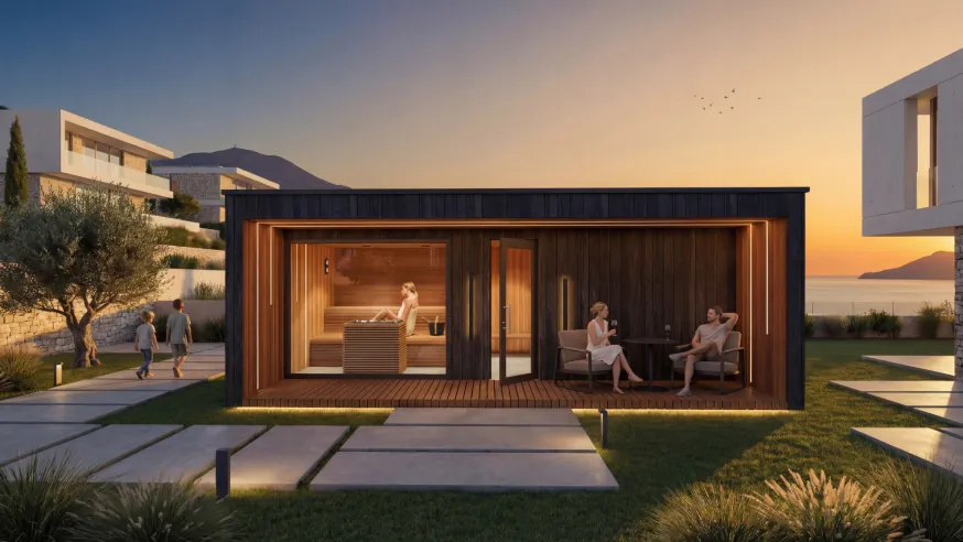 sauna house for private use