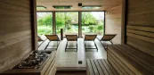 Premium outdoor wellness sauna