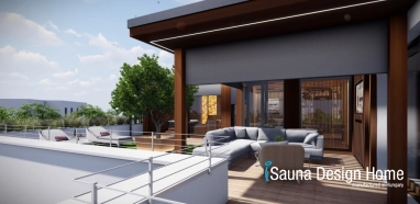 Outdoor sauna