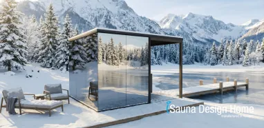 Sauna in winter Sauna in winter