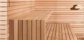 Individual Finnish sauna in minimal style