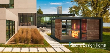 Luxury sauna house with combined sauna
