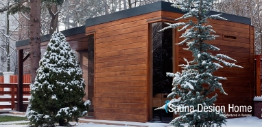 Modern finnish sauna house