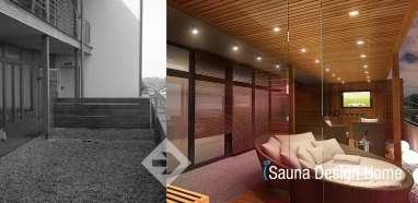 Sauna wellness terrace
