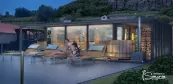 Custom built outdoor sauna house Custom built outdoor sauna house
