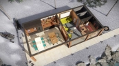 outdoor sauna combinable style