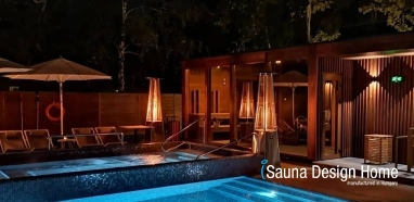 Outdoor sauna, sauna house production