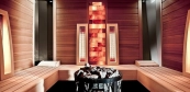 Modern outdoor sauna