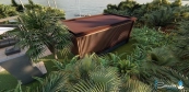 Outdoor yoga studio