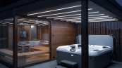 Outdoor hot tube, massage bath