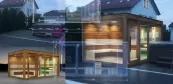 Individual outdoor sauna house Individual outdoor sauna house