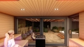  Combined sauna construction