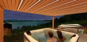 Outdoor hot tube, massage bath