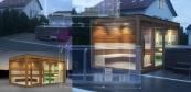 Individual modern sauna house