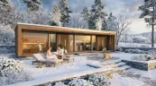 Luxury garden sauna