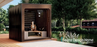 Unique outdoor sauna house