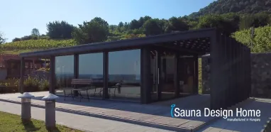 Custom outdoor sauna construction Custom outdoor sauna construction