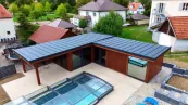 Custom wellness house from above