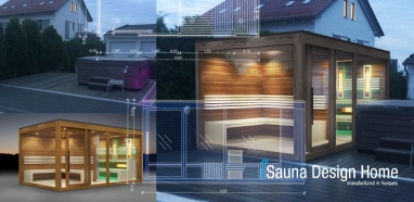 Individual modern sauna house
