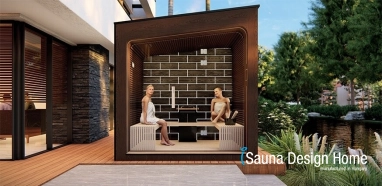 Outdoor sauna construction