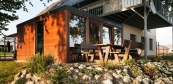 combined sauna house with heatign system