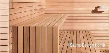Individual Finnish sauna in minimal style