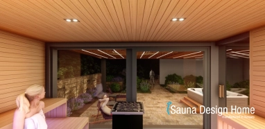  Combined sauna construction