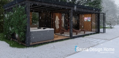 Family sauna house