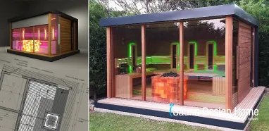Unique premium sauna house building Unique premium sauna house building