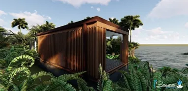 Outdoor sauna building Outdoor sauna building