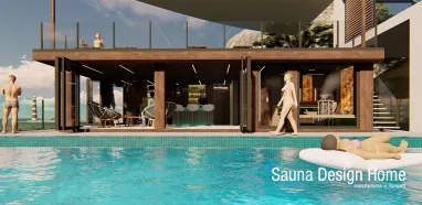Sauna house with pool Sauna house with pool