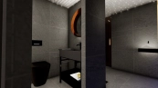  Outdoor sauna with shower