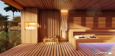 Hot yoga studio