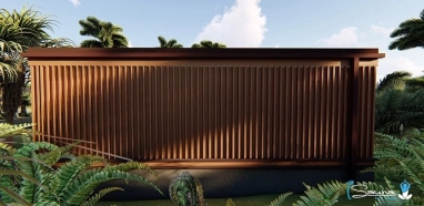 Unique outdoor sauna house