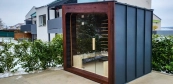 Outdoor sauna production