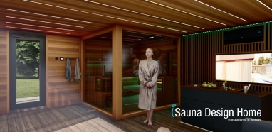Sauna house with kitchen and lounge