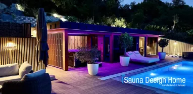 Premium Sauna House with Poolside Terrace Premium Sauna House with Poolside Terrace