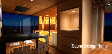 Sauna house with shower and kitchen