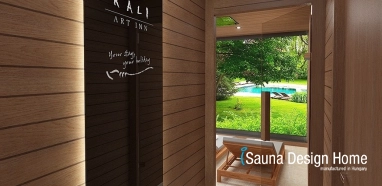 Wellness sauna house