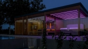  Custom outdoor sauna construction