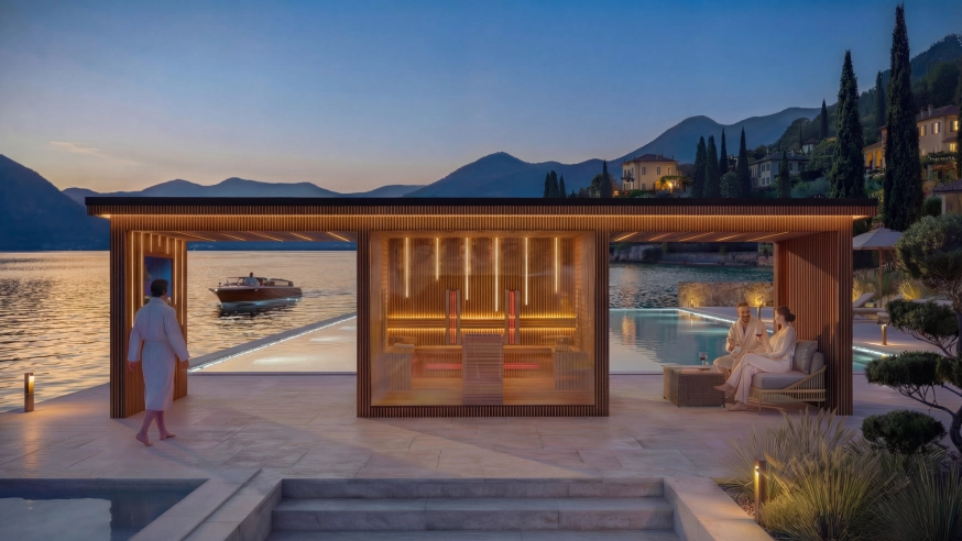 Oasis designer combined sauna