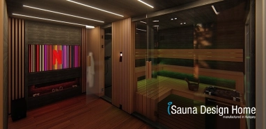 Custom built sauna house