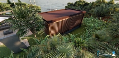 Outdoor yoga studio