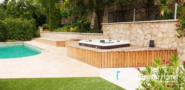 Sunbathing terrace with whirlpool