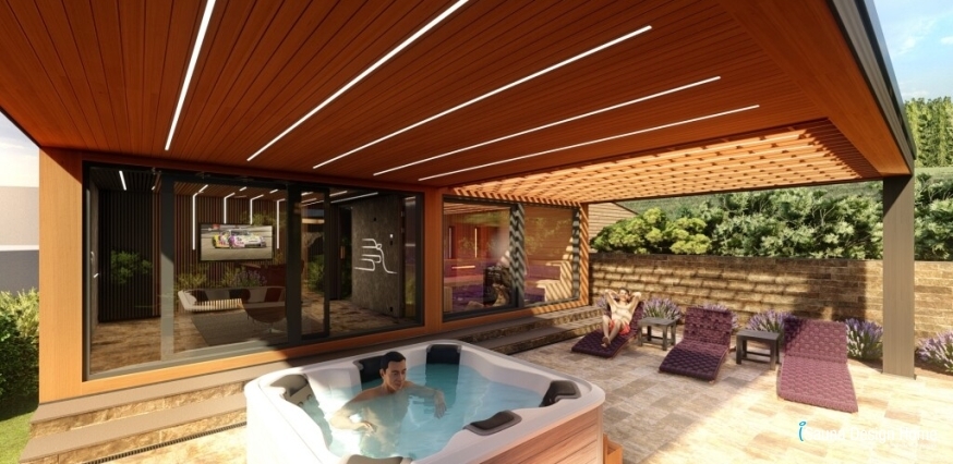 Luxury sauna construction
