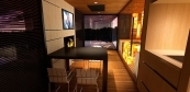 Luxury sauna house with heated terrace